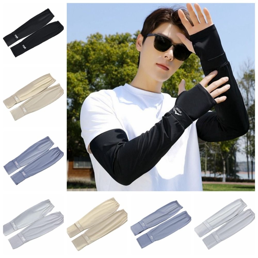 Cycling Gloves - ルーズアイスシルクスリーブ UV遮断 紫外線防止 日焼け止め アームスリーブ 日焼け防止