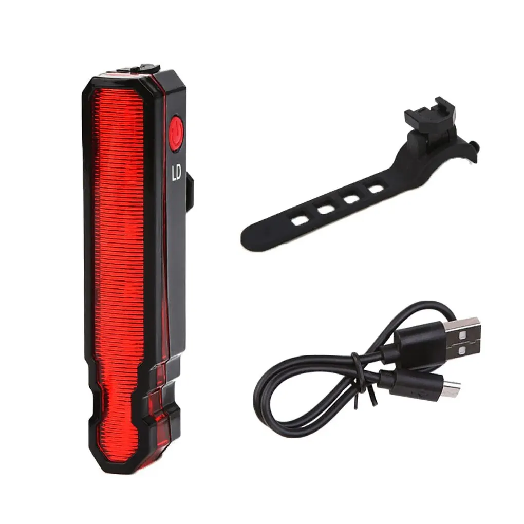 Cycling Visibility Gear - レーザースパイダーパターン自転車テールライト、充電式LED警告灯、屋外夜間サイクリング用高視認性安全装備