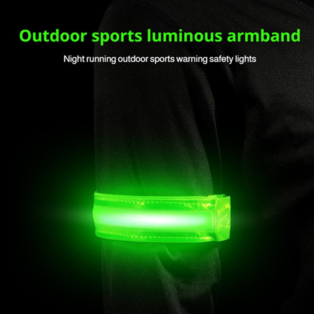 Cycling Visibility Gear - LED 反射アームバンド安全ストラップ高視認性ライトアップバンドギアランニングサイクリングハイキングアウトドアスポーツドロップシッピング