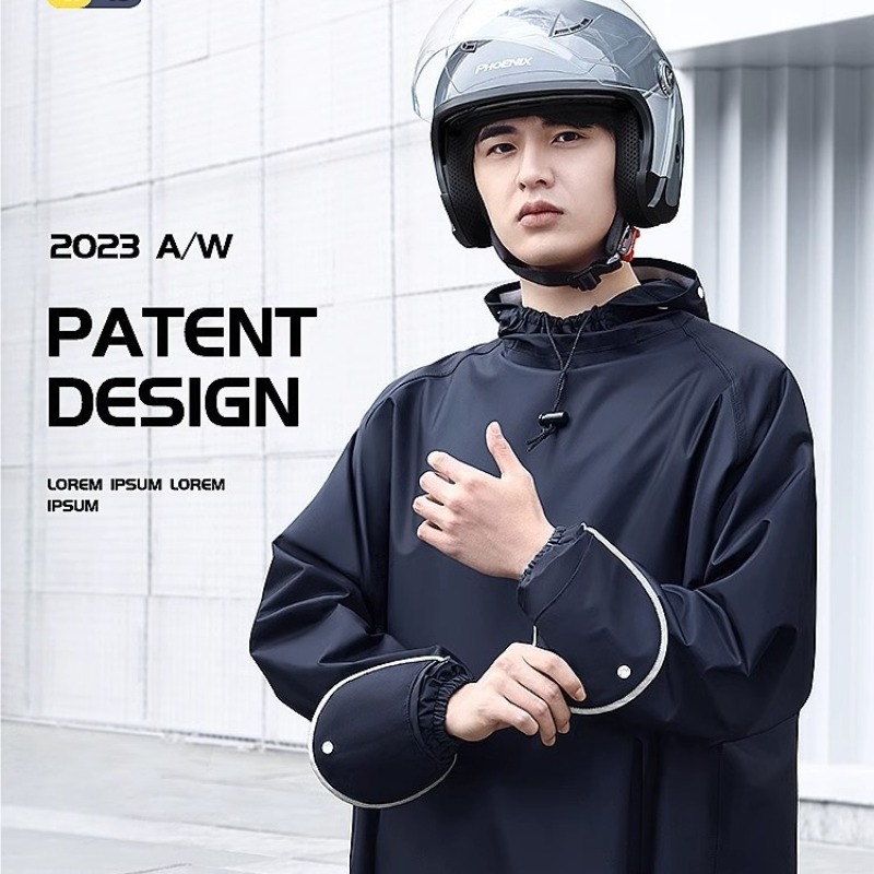 電動バイクワンピースシングルピースレインコートメンズレディー - Cycling Gear Women のレビューと価格