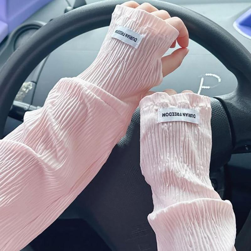 おしゃれなゆったりとした薄手のアイスシルク長袖、女性・女の子 - Cycling Gloves のレビューと価格