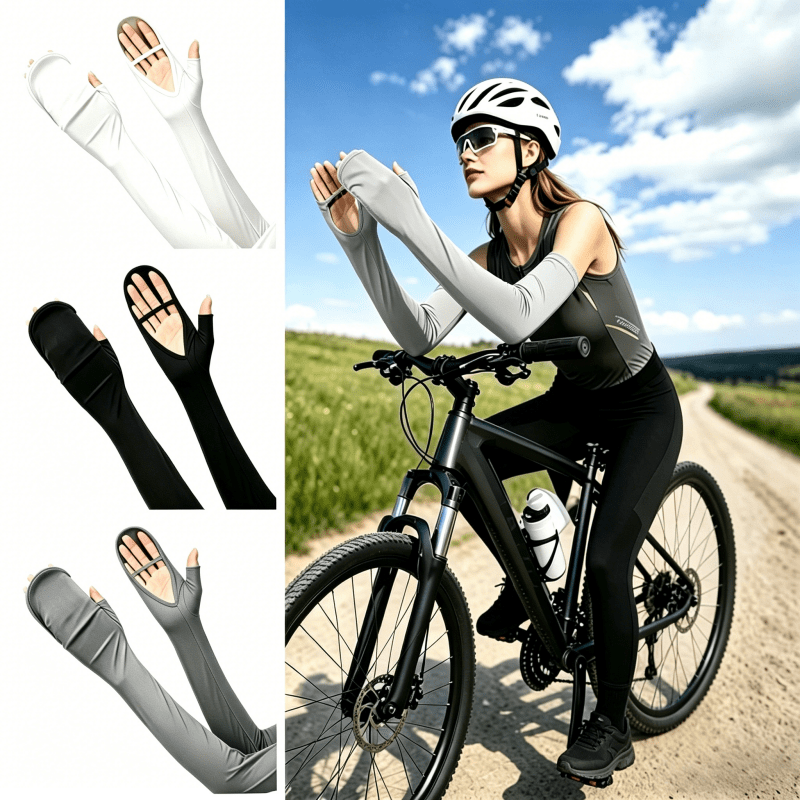 サイクリングや運転用の氷に敏感な日焼け止め手袋、夏のギフトに - Cycling Gloves のレビューと価格