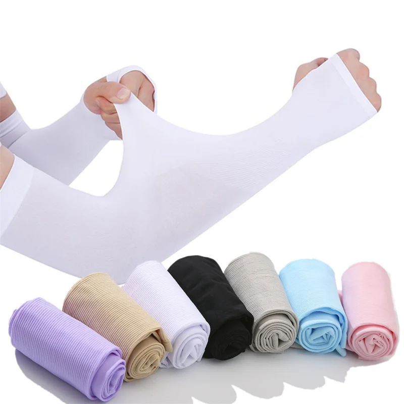 日焼け止めアイスシルクスリーブ 男女兼用 UV保護前腕カバー - Cycling Gear Women のレビューと価格