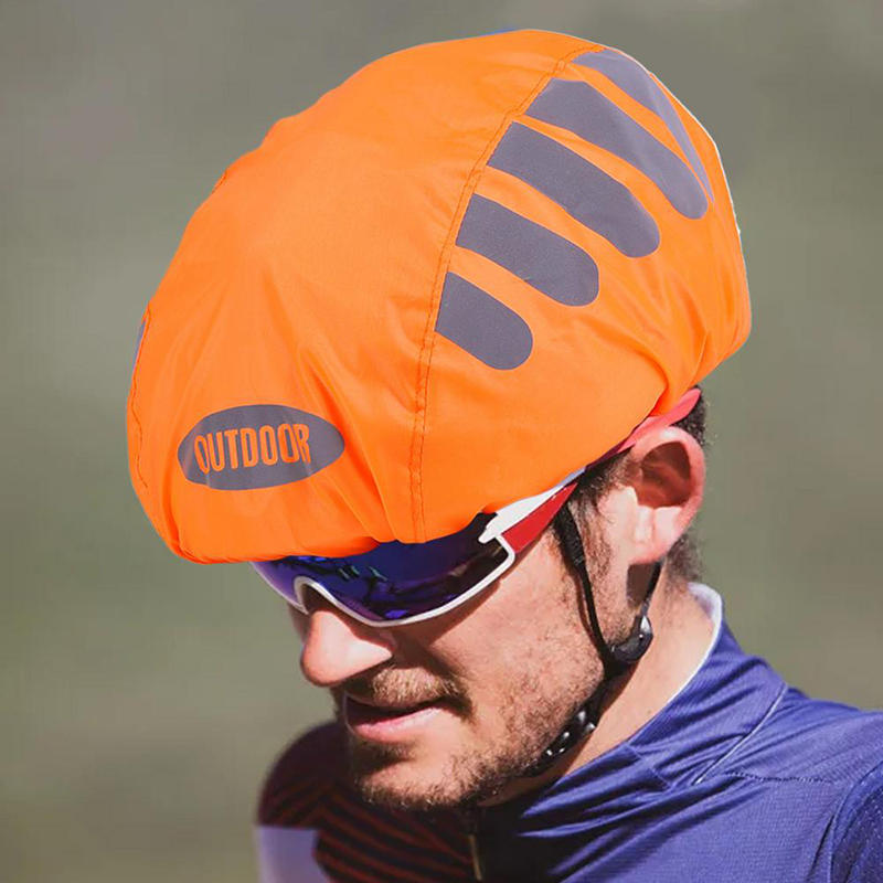 自転車ヘルメットレインカバー 反射ストリップ付き 防水防風自 - Cycling Visibility Gear のレビューと価格