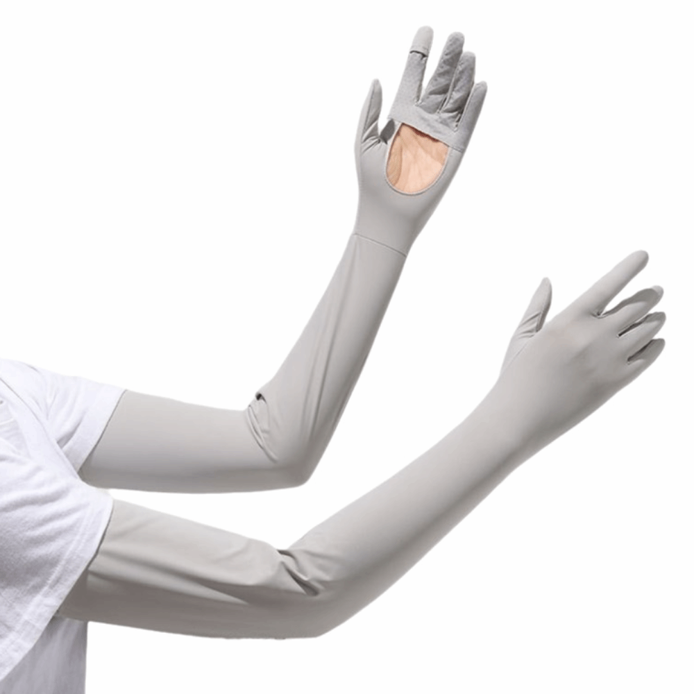 女性用手袋 ソリッドカラー 長袖 滑り止め フリップアイスシ - Cycling Gloves のレビューと価格