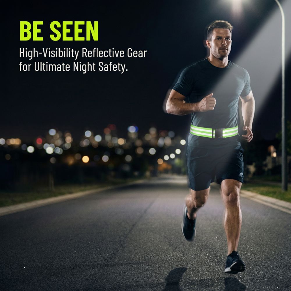2 個の伸縮性反射ベルト調節可能なポータブルランニング反射ギ - Yellow Cycling Gear のレビューと価格
