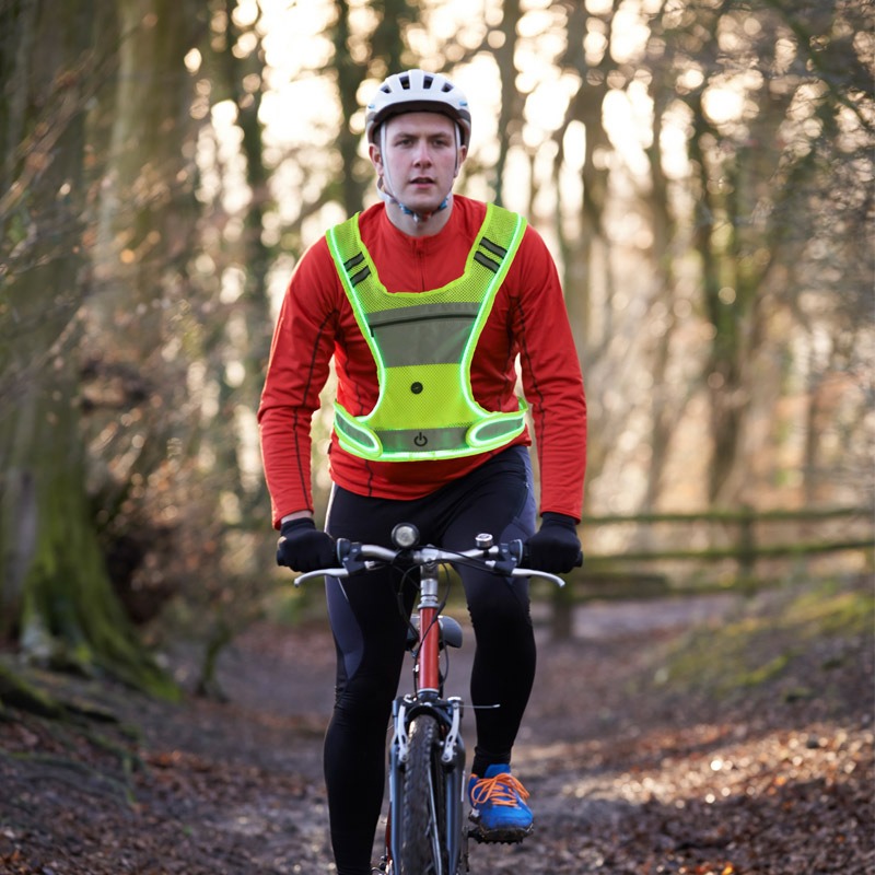 LEDライトアップスポーツウェアメッシュ生地アウトドアスポー - Cycling Visibility Gear のレビューと価格