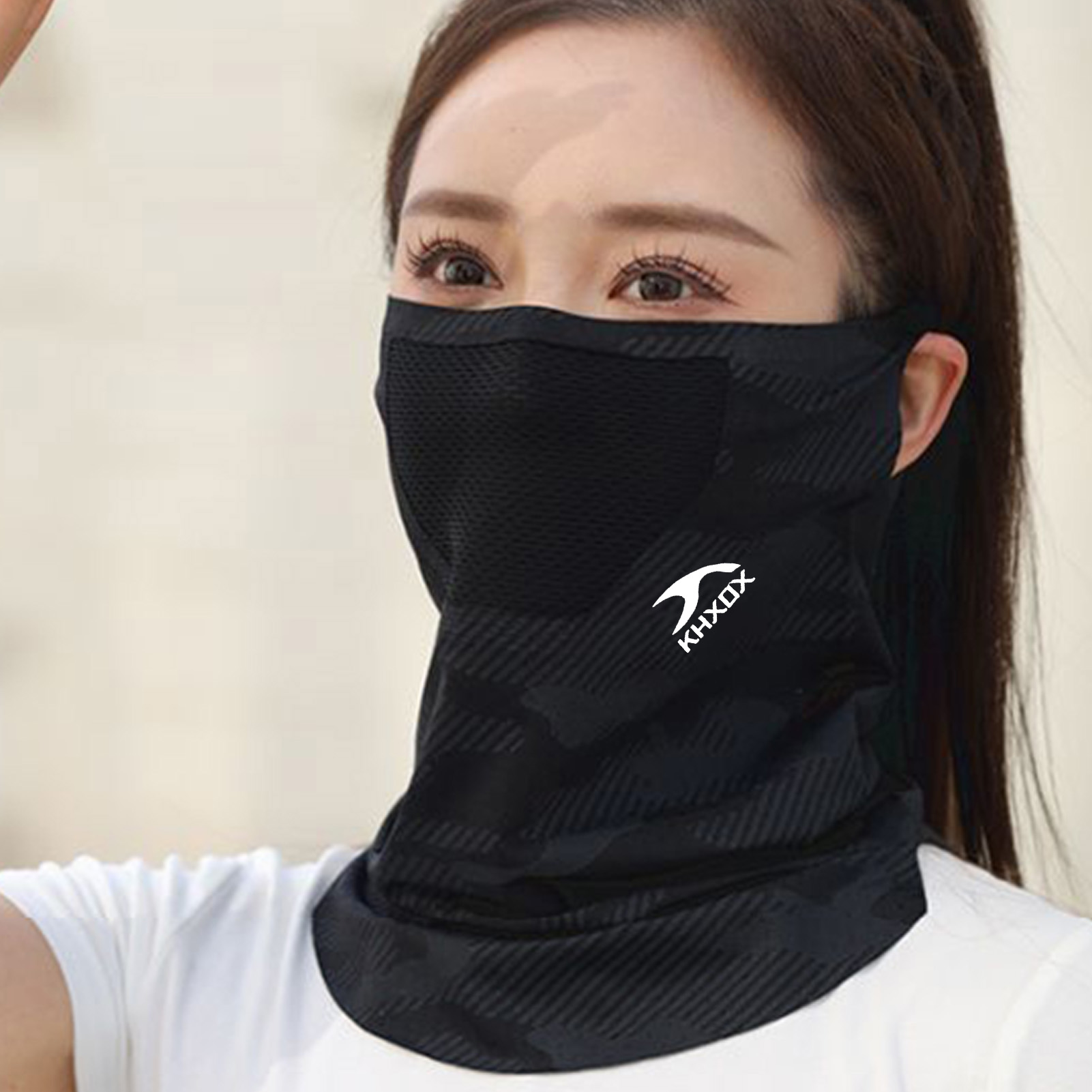 通気性のあるアウトドアサイクリングフェイスマスク日焼け止めネ - Cycling Gear Women のレビューと価格