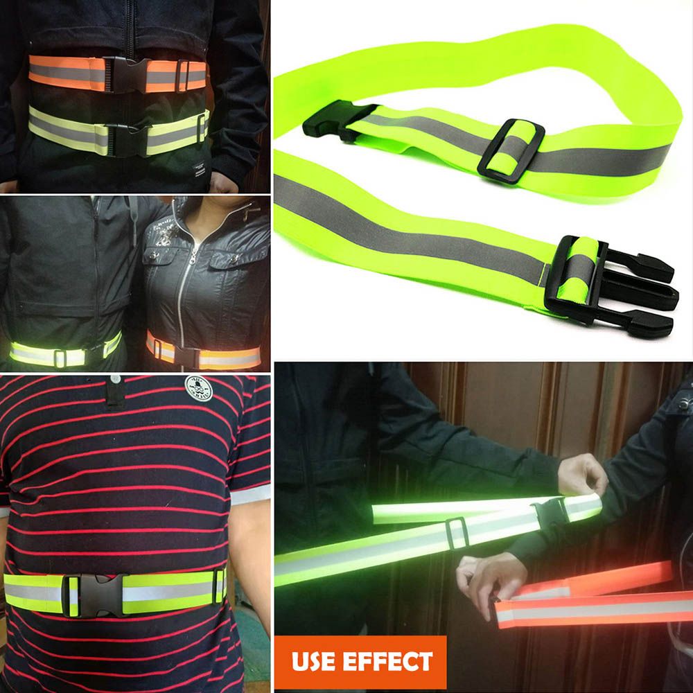 反射ベルト 調節可能なウエストストラップ 高視認性安全反射ギ - Cycling Visibility Gear のレビューと価格