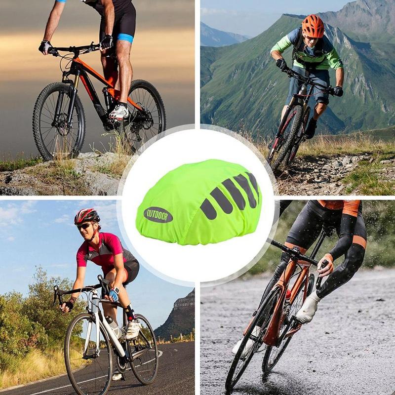 1 個自転車ヘルメットレインカバー反射ストリップ防水防風自転 - Cycling Visibility Gear のレビューと価格