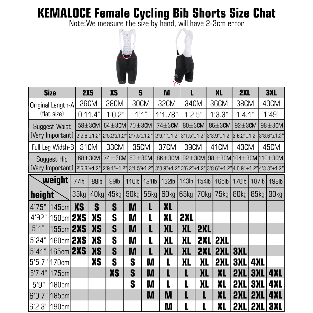 Kemaloce-女性用サイクリングショーツ,通気性のあるサ - Cycling Gear Women のレビューと価格